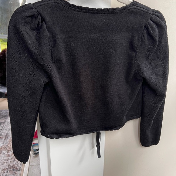 For Love & Lemons pointelle knit cropped cardigan - Picture 6 of 9